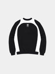 BAD BLOOD-- Vintage Panelled Sweatshirt - Black