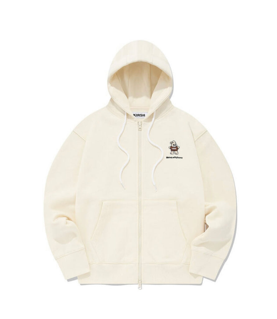 Kirsh - Witty bunny hoodie zip up-Ivory – ST.STATION