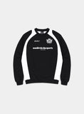 BAD BLOOD-- Vintage Panelled Sweatshirt - Black
